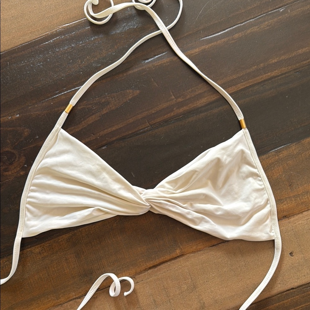 L*Space White Bikini Top